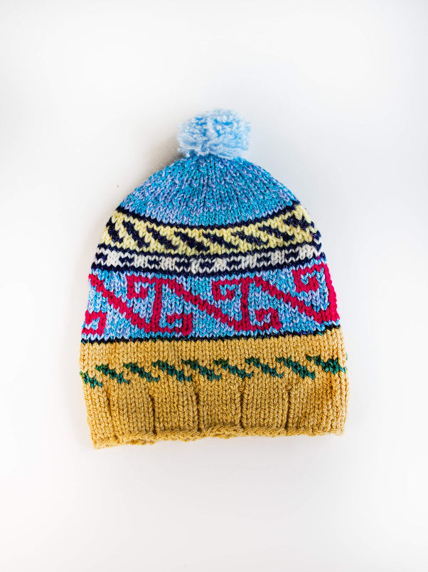 hand-knitted beanie, knit beanie