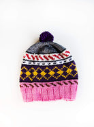 hand-knitted beanie, knit beanie
