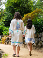 bamboo printed robe beach robe bamboo dressing gown