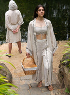 washed linen women's robe linen dressing gown