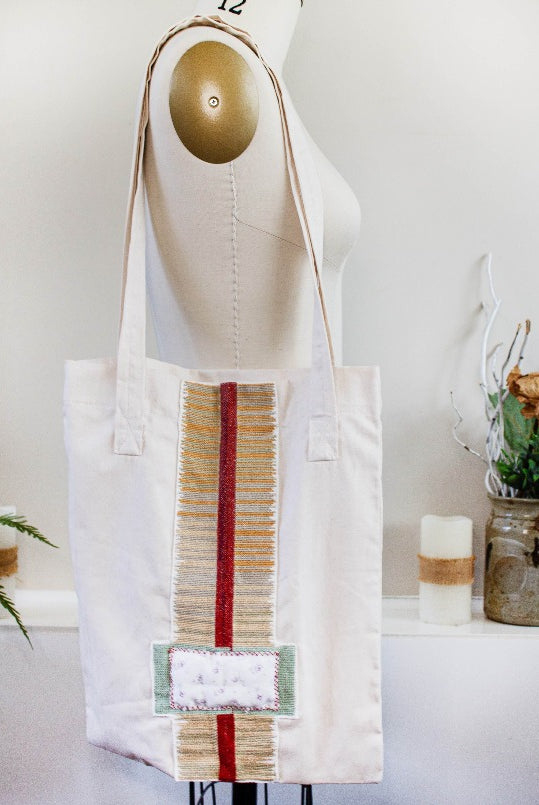 cross stitch tote bag unique tota handmade tote embroidered bag