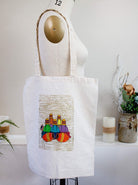 hand-painted tote bag