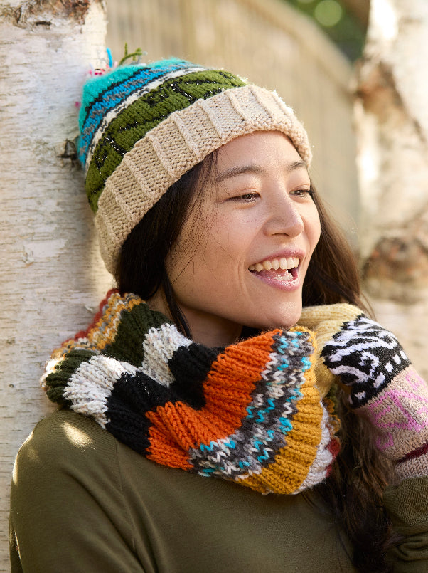 hand-knitted beanie, knit beanie