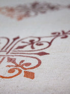 burnt orange linen towel linen scarf printed turkish towel linen sarong