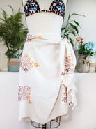 burnt orange linen towel linen scarf printed turkish towel linen sarong