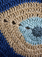 evil eye clutch hand-crochet clutch bag crochet bag