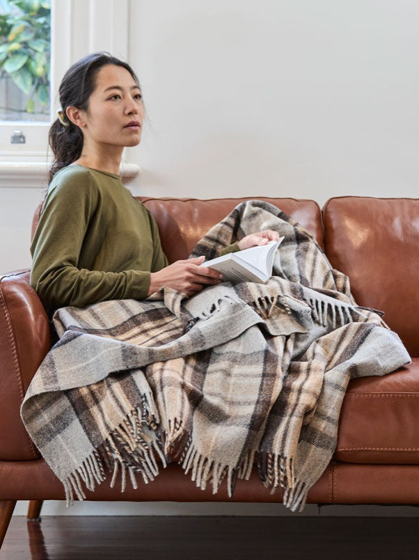 recycled  wool blanket wool throw winter blanket