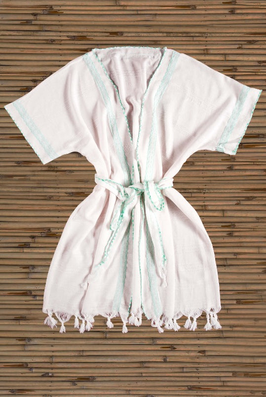 bamboo robe dressing gown short sleeve robe