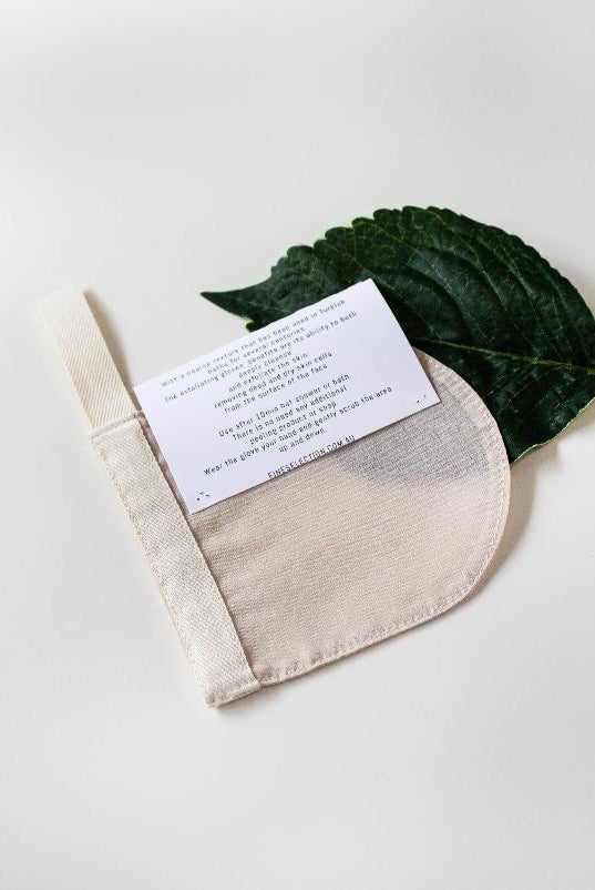 silk face glove, silk exfoliating mitt, exfoliating glove, silk kese, turkish silk kese, bath glove