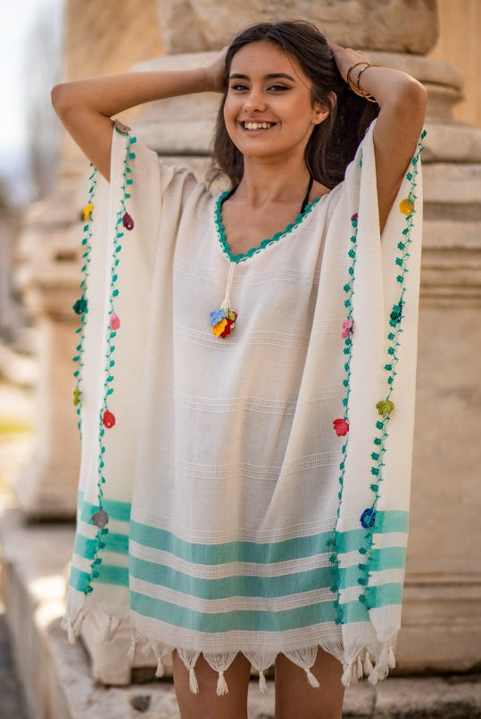 bamboo beach dress turkish bamboo needlework poncho