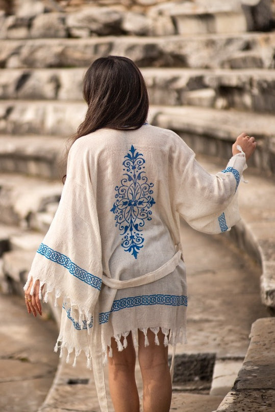 washed linen kimono turkish ancient