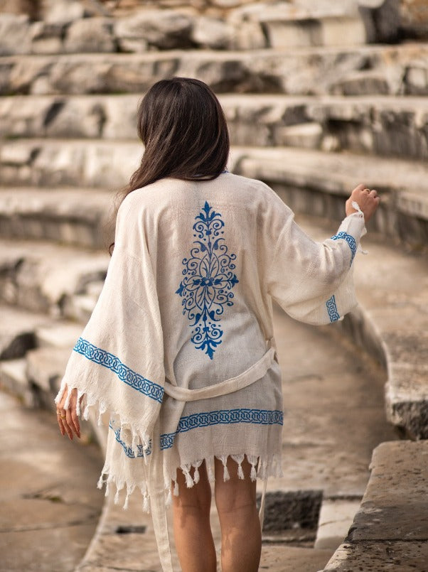 washed linen kimono turkish ancient