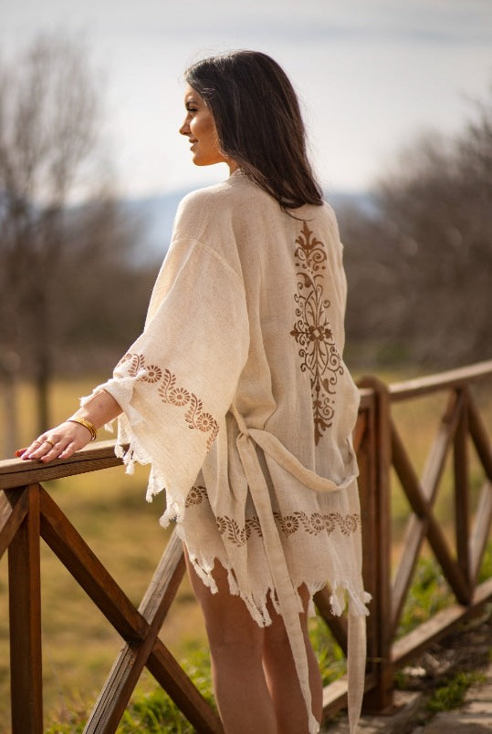 washed linen robe turkish robe