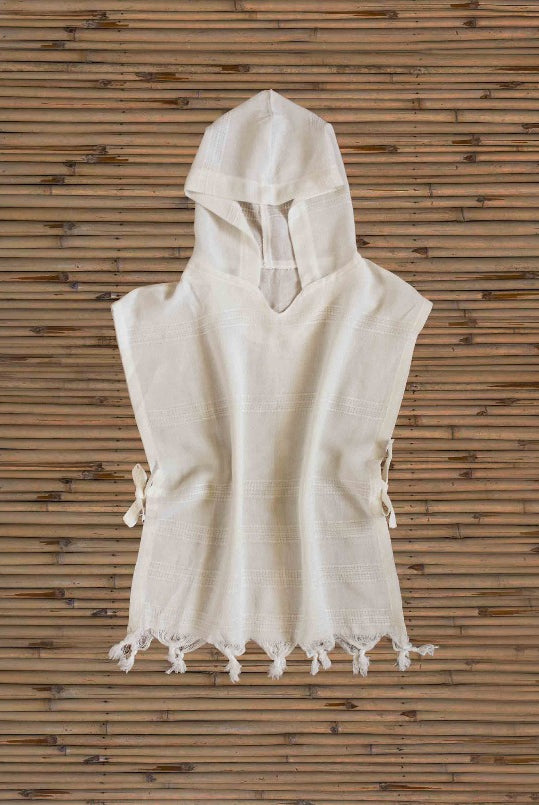 Turkish towel, Beach towels Bamboo Hooded Kids Robe detail