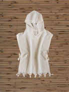 Turkish towel,  Beach towels Bamboo Hooded Kids Robe detail