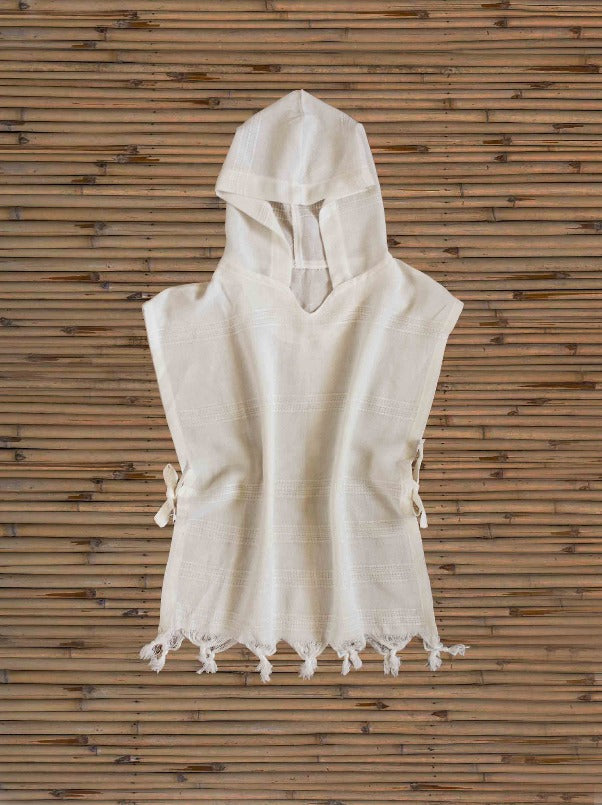 Turkish towel,  Beach towels Bamboo Hooded Kids Robe detail