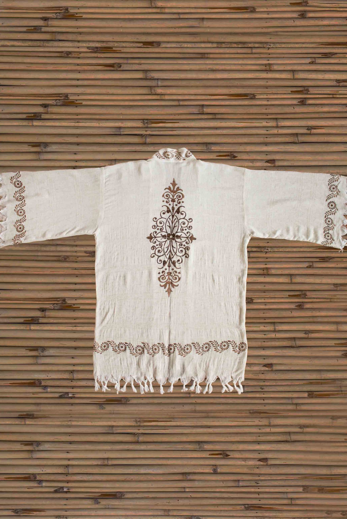 washed linen turkish robe kimono