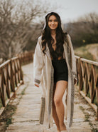 hooded robe turkish linen robe kimono