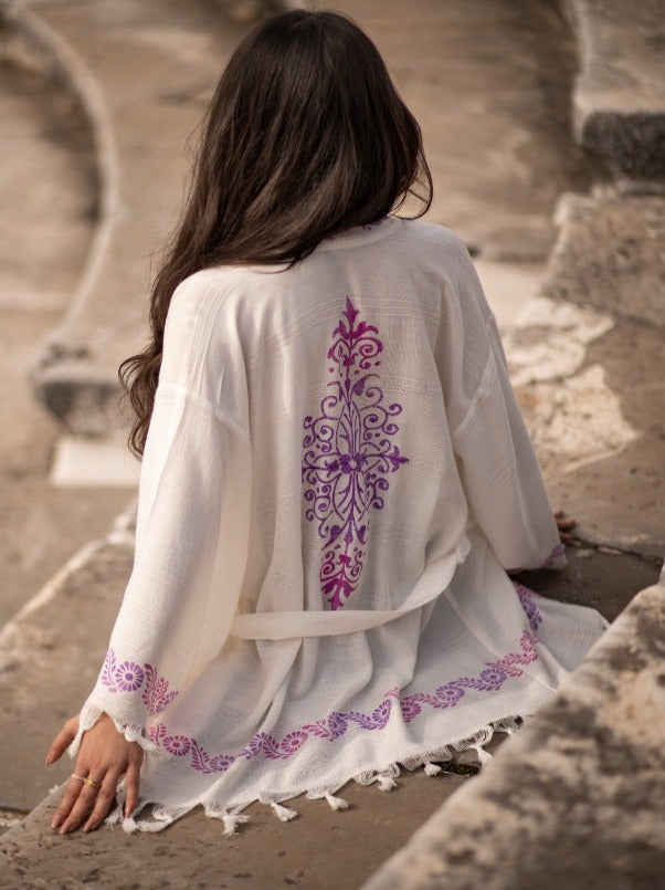 bamboo kimono short bamboo robe