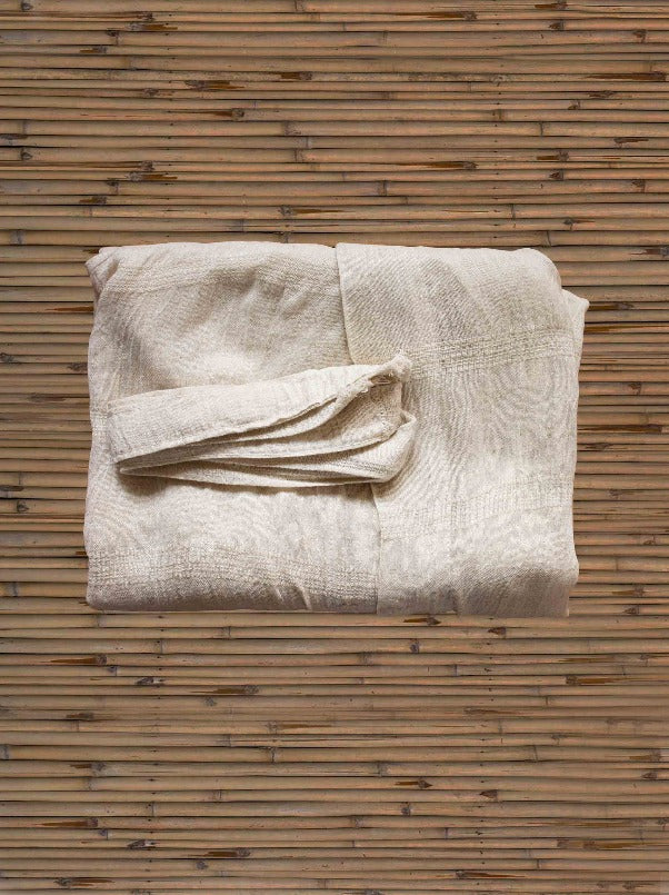washed linen robe