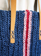 Straw tote bag handmade crochet bag big bag