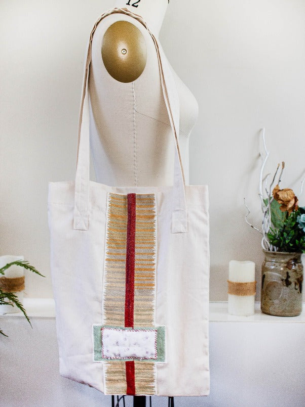 cross stitch tote bag unique tota handmade tote embroidered bag