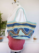 beach bag hand-crochet shoulder bag crochet bag