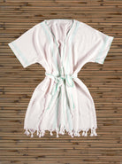 bamboo robe dressing gown short sleeve robe