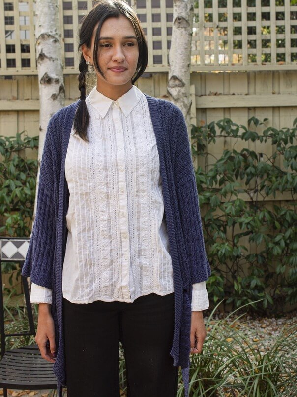 Bamboo hand-knitted soft cardigan