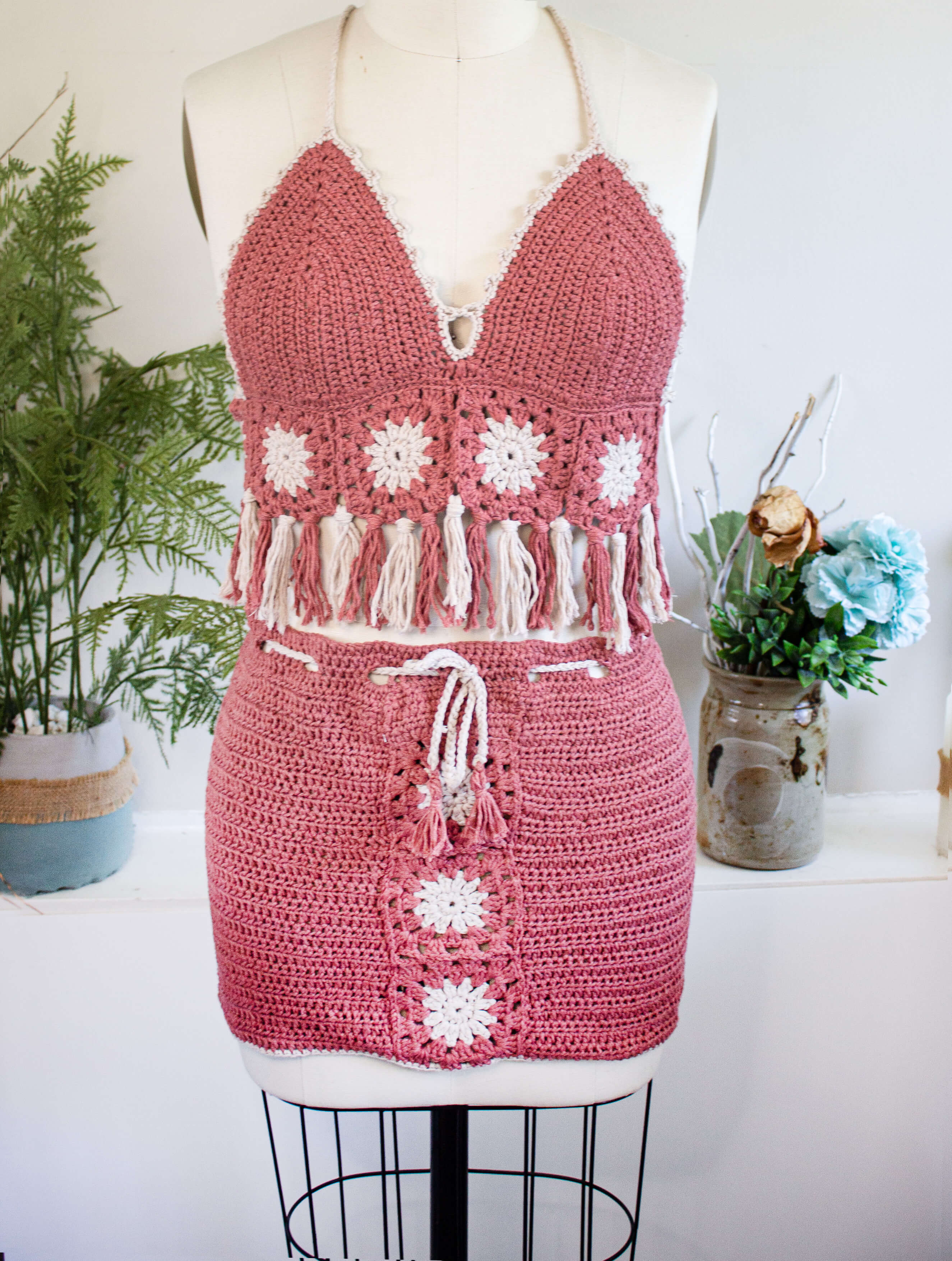 hand-crochetted skirt crochet skirt