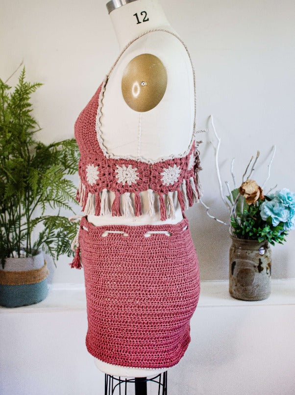 hand-crocheted top crochet bustier crochet bralette