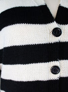 black and white cardigan knit cardigan black cardigan hand-knitted
