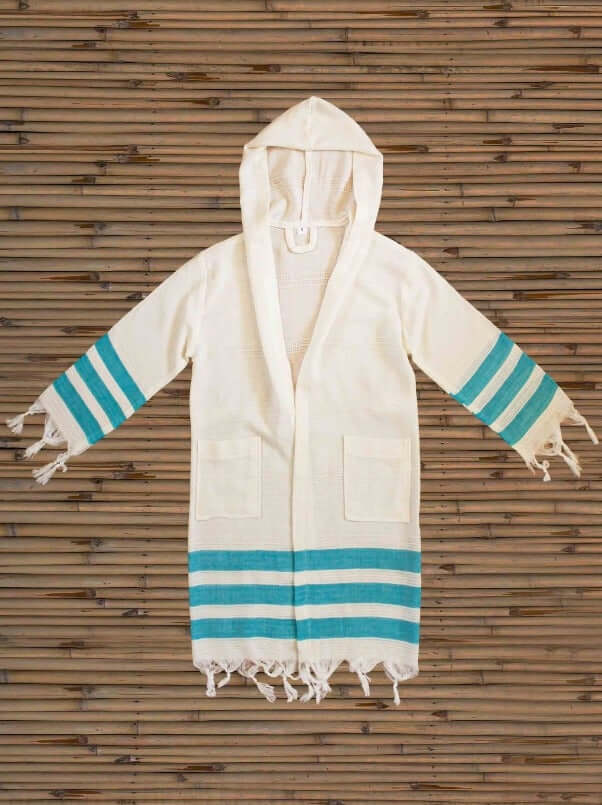 Turkish towel,  Beach towels Bamboo Hooded Kids Robe