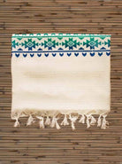 Turkish towel,  Beach towels Woodblock Print Loincloth Towel folded
