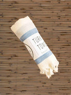 Turkish towel,  Beach towels Striped Bamboo Loincloth rolled