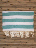 Turkish towel,  Beach towels Striped Bamboo Loincloth Towel
