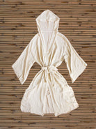 turkish washed linen robe kimono