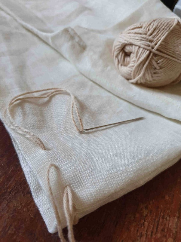 washed linen handmade top made in australia